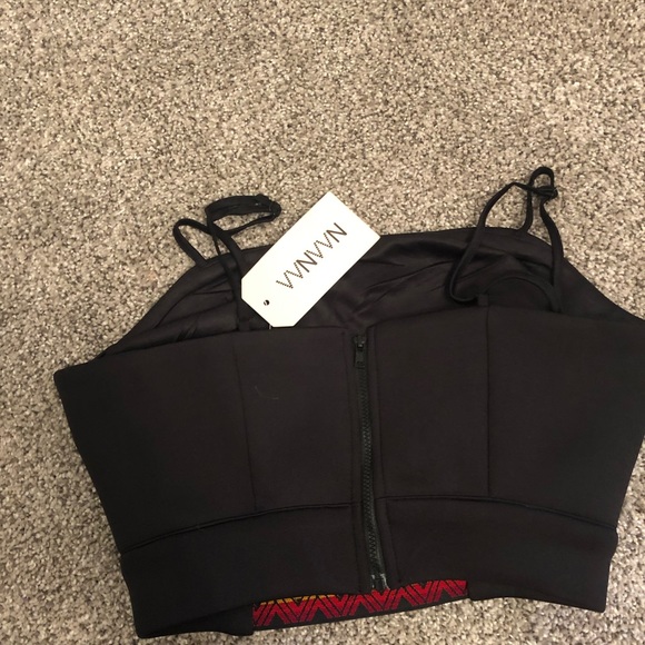 LF tribal black crop top NWT small - Picture 2 of 3